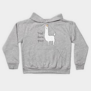 Total Llama Queen Kids Hoodie